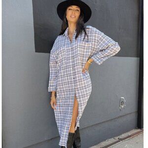 NWT MUMU Leo Button Down Tunic